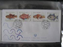 Cyprus 1993 Fishes Of Cyprus FDC - Brieven En Documenten