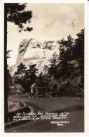 Mount Rushmore SD South Dakota, President Granite Sculpture Under Construction, C1930s Vintage Real Photo Postcard - Mount Rushmore