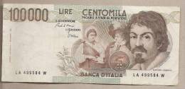 Italia - Banconota Circolata Da 100.000 Lire "Caravaggio I° Tipo" - 1983 - 100.000 Lire