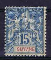 Guyane: Yv Nr 35 Not Used No Gum (*), Maury Cat Value € 50 - Ongebruikt