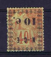 Nlle-Calédonie: Yv. 13  C  MH/*, Maury Cat Value € 90, Surcharge Renversée - Unused Stamps