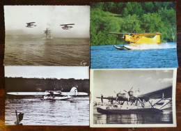 LOT DE 4 CARTES : HYDRAVION A TOULON LATECOERE 300 " CROIX DU SUD " AVIATION - 1919-1938: Entre Guerres