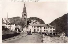 SAINT ETIENNE DE TINEE - Entrée Du Village Et L'école - Saint-Etienne-de-Tinée