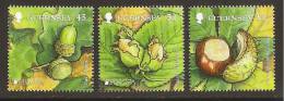 GUERNSEY  - EUROPA 2011 -TEMA ANUAL  " BOSQUES".- SERIE 3 V:   - DENTADOS - 2011