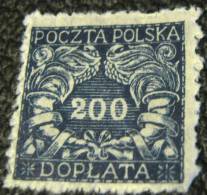 Poland 1919 Postage Due 200f - Used - Postage Due