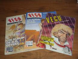 Lots De 3 Magazines Vecun°33et34 De1988 Et N°6 D´aout 1985 - Vécu