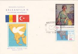 TURKEY´S DAY -DOVE VERY RARE SPECIAL COVER 1971,ROMANIA - Autres & Non Classés