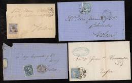 Spanien Spain 4 Briefe 1865-72 - Covers & Documents