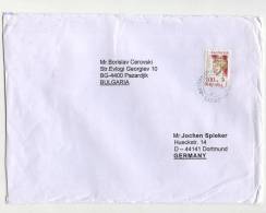 Mailed Cover (letter) With Stamp   Art 1999  From   Bulgaria To Germany - Lettres & Documents