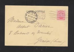 Carte Postale 1921 Liege Geneve - Covers & Documents