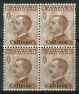 1912 Egeo (Calino) 40c. Gomma Integra** - Ägäis (Calino)