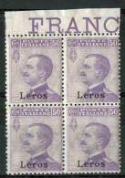 1912 Egeo (Lero) 50c. Gomma Integra** - Ägäis (Lero)