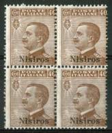 1912 Egeo (Nisiro) 40c. Gomma Integra** - Egée (Nisiro)