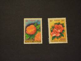 POLYNESIE - POLINESIA - 1962 FIORI 2 Valori - NUOVI(++)-TEMATICHE - Unused Stamps