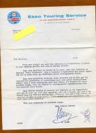 VP - ESSO Touring Service à PARIS - Lettre Commerciale - Carburant - Essence - Voiture - Automobile - Automobil