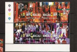 Macao 2001 N° 1045 / 8 ** Culte Religieux, Statue Bouddha, Rites, Procession Catholique, Semaine Sainte - Unused Stamps