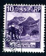 L0157) LIECHTENSTEIN 1930 Mi.#96B  Used - Gebruikt