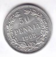 @Y@   FINLAND  50  Pennia 1908  Zilver / Ag     (1969) - Finlande