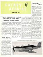 FAIREY AFFAIRS - February 1947 - Avions FAIREY - (SONACA)       (2886) - Englisch