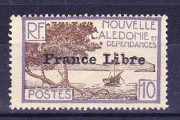 Nouvelle Calédonie N°200 Neuf Charniere Et Adhérences Une Dent Courte - Unused Stamps