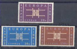 Cyprus Europa Cept Mi#225/7 1963 MNH ** - Used Stamps