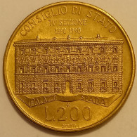 1990 - Italia 200 Lire Consiglio Di Stato   ------ - 200 Lire