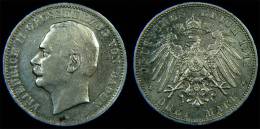 Baden – 3 Mark 1912 G Friedrich II Von Baden Silber - Autres & Non Classés