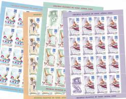 OLYMPIC GAMES, ATHENS, CANOE, GIMNASTICS, FENCING, SWIMMING,2004, MINISHEET 15 STAMPS,** MNH, ROMANIA - Zomer 2004: Athene