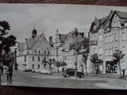 DOBERLUNG KIRCHHAIN, RATHAUS AM MARKT IM ORTSTEIL KIRCHHAIN, CHURCH, CARS - Doberlug-Kirchhain