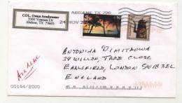 Mailed Cover (letter) With Stamps    From USA To UK - Lettres & Documents