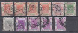 Great Britain Former Colony Hong Kong King George VI & Queen Elizabeth II Mi#186,191 1954 USED - Used Stamps