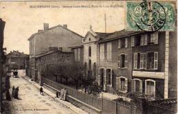 Beaurepaire Avenue Louis Michal Ecole Animee  En 1907 - Beaurepaire