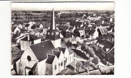 Carte 1955 EN AVION AU DESSUS DE NERONDES / L'EGLISE - Nérondes