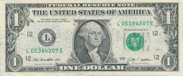 The United States Of America, One Dollar, Series 2009 L., Original, Banknote, Geldschein - Federal Reserve Notes (1928-...)