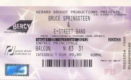 Billet Concert : BRUCE SPRINGSTEEN & E-STREET BAND, Palais Omnisports Paris-Bercy (5 Juillet 2012) - Entradas A Conciertos
