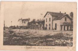 S. Pedro Do Sul - Estação Do Caminho De Ferro. Viseu (postal C/ Vinco) - Viseu