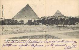 Egypte - Ref A164- Menahouse And Pyramids  - Carte Bon Etat - - Piramiden