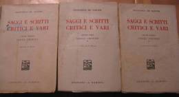 LIBRO  - SAGGI E SCRITTI CRITICI E VARI VOLUME  SECONDO - TERZO - QUARTO - Libros Antiguos Y De Colección