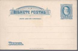 Entier Postal Carte Postale 40 Reis Bleu Neuf Superbe - Postal Stationery