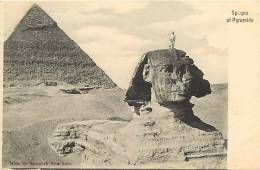 Egypte - Ref A35- Sphynx Et Pyramide  -carte Bon Etat   - - Piramiden