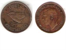 Great Britain 1 Farthing  1941  Km 843 - B. 1 Farthing