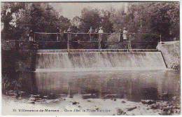 40. VILLENEUVE DE MARSAN. CHUTE D'EAU DE L'USINE ELECTRIQUE. ANIMATION. Cliche J. TAPIE Editeur  H. PUJOS - Villeneuve De Marsan