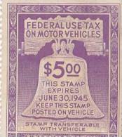 7X  MOTOR VEHICLE TAX STAMPS - Fiscaux