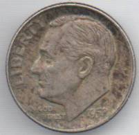 STATI UNITI 1 DIME 1952 AG - 1946-...: Roosevelt