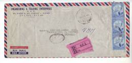 1960? Egitto Egypt U.A.R. Cover Registered Air Mail To Kassel Germany UAR 2 Scan - Covers & Documents