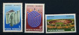 Roumanie ** N° 3337 à 3339 - "Universiada 81" Jeunx Universitaires - Unused Stamps