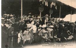 16...CHARENTE....COGNAC....CONCOURS DE GYMNASTIQUE...16 JUIN 1907.....NON.. EC R ITE... . . . ‹(•¿• )› - Cognac