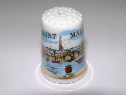 Dé à Coudre En Porcelaine - SAINT MALO - D6 - Dedales