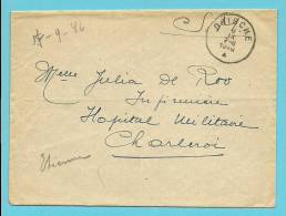 Brief Met Stempel DOISCHE ▲ Op 9/09/1946 Naar "Hopital Militaire Charleroi" - Cartas & Documentos