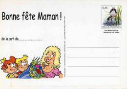 Entier Postal Sur Carte Postale Avec Illust. "Bonne Fête Maman !" - Sonstige & Ohne Zuordnung